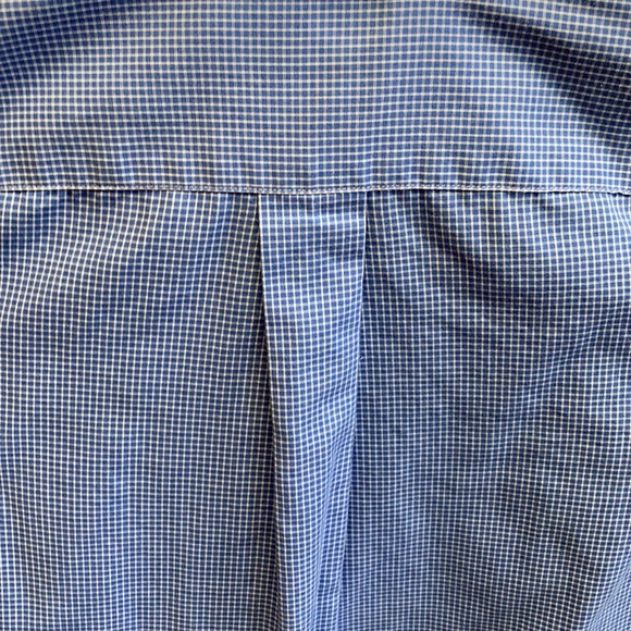 Ralph Lauren button down shirt,size 10,blue and white checkers with white collar - Picture 7 of 7